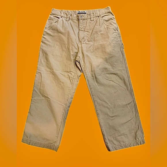 Columbia Pants Men’s 34x31 Beige Cargo Relaxed Fit Straight Leg - Picture 3 of 5